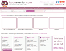 Tablet Screenshot of bodaeventus.com